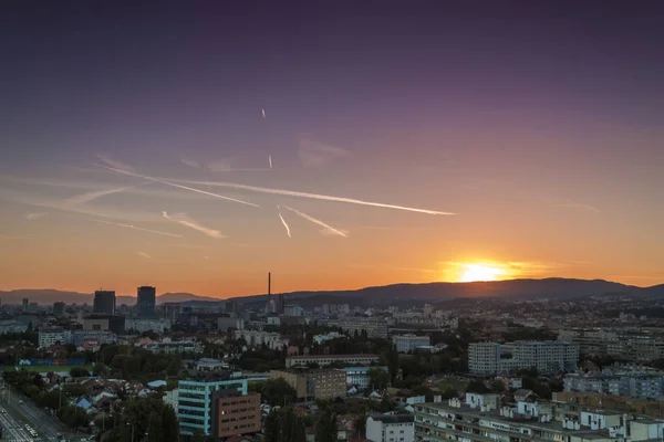 Zagreb manzarası gündoğumu