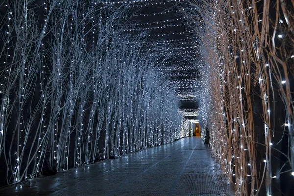 Zagreb bir pasajda Noel ışıkları