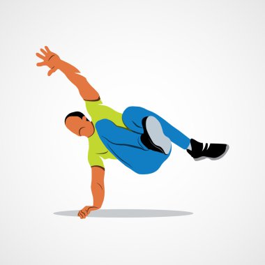 Parkour atlama siluet