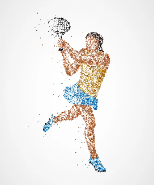 Tennisspelare, abstrakt, — Stockfoto