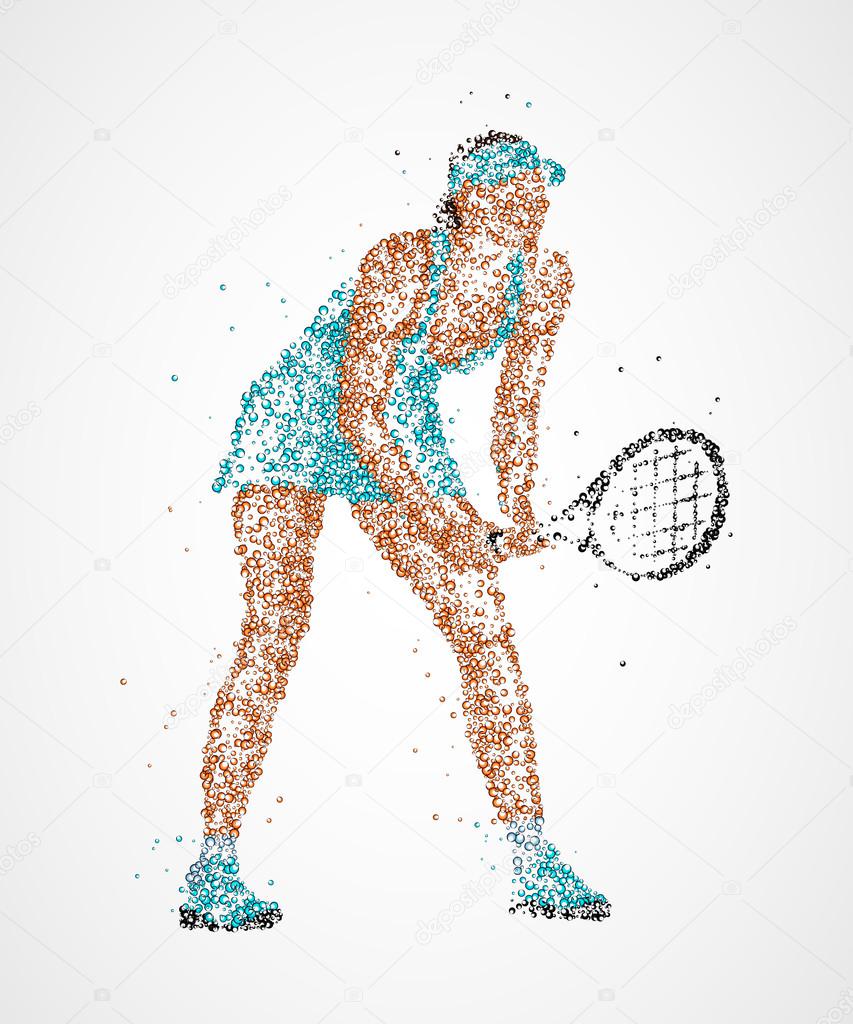 tennis, abstract, player