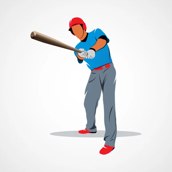 Baseball spelare boll — Stockfoto
