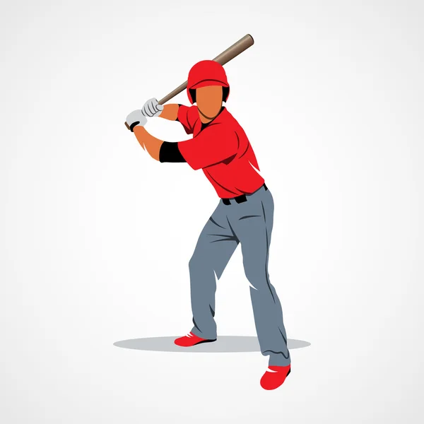 Beyzbol oyuncu topu — Stok Vektör