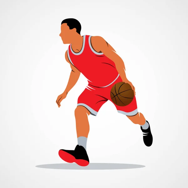 Basketbalspeler, bal — Stockfoto