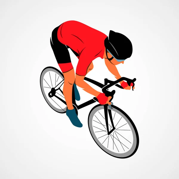 Zawodnik rower rowerzysta — Zdjęcie stockowe