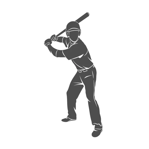 Baseball player ball — Stock Vector