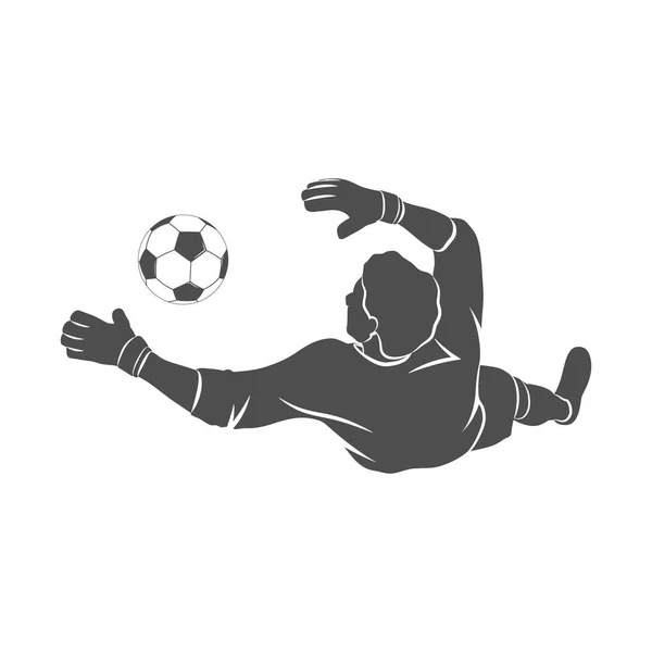 Goalkeeper, ball icon — Stock Vector