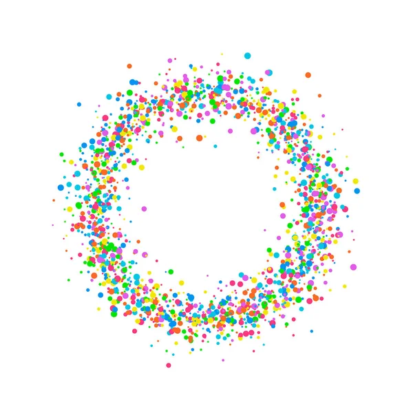 Ronde gekleurde confetti — Stockvector