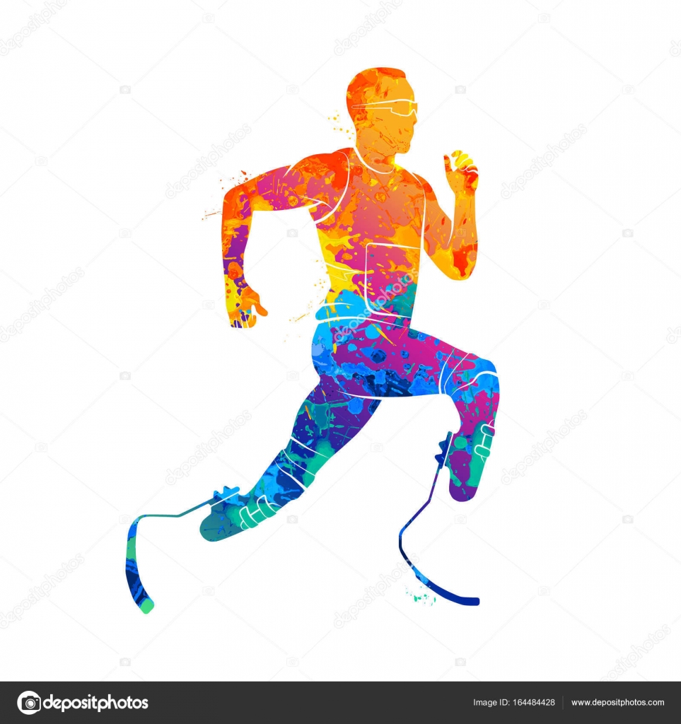 Athlete runner Abstract ⬇ Vector Image by © kapona Vector Stock 164484428