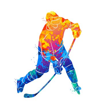 hokey oyuncusu illüstrasyon