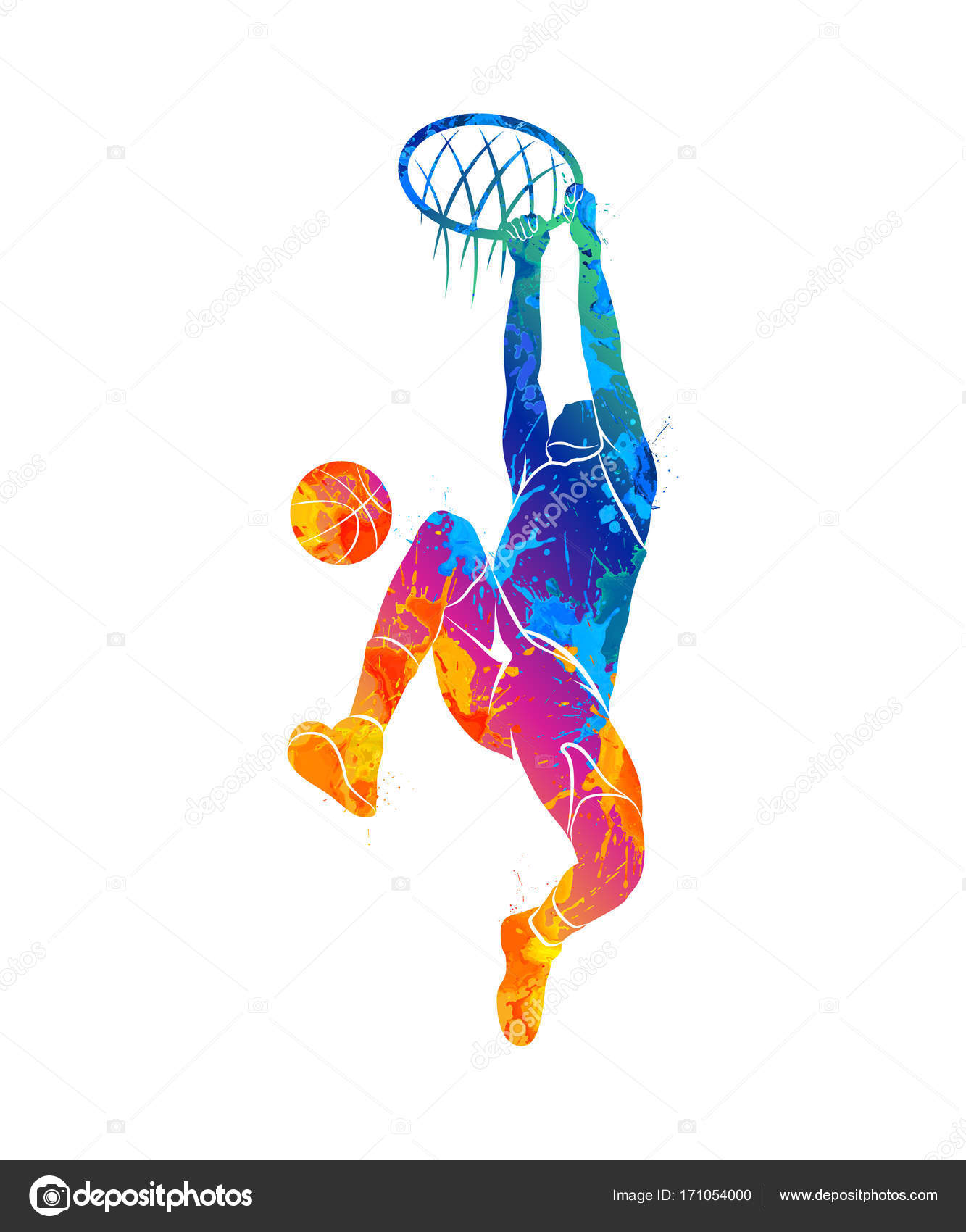 Basketball Player Abstract Vector Grafico Vectorial Imagenes De Basketball Player Abstract Vectoriales De Stock Depositphotos