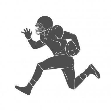 soyut Amerikan futbolu oyuncusu