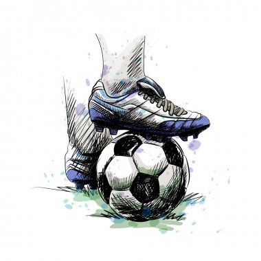 Futbol oyuncu topu