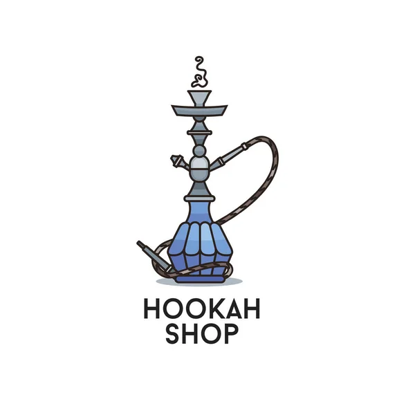 Hookah shop. Colored illustration — Stock Vector