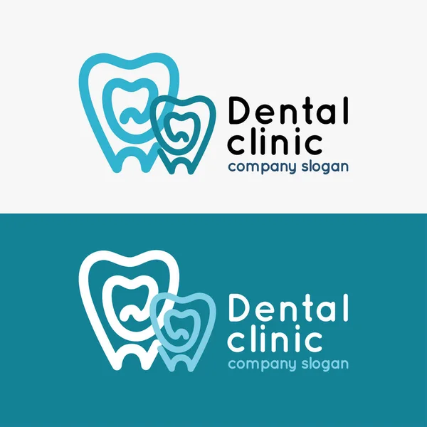 Logotyp tandvård läkare Stockillustration