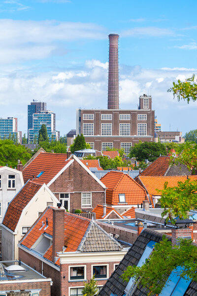 View from Burcht in Leiden, Netherlands