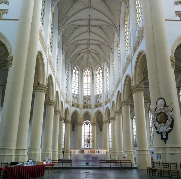 A Hooglandsekerk templom belseje, Leiden, Hollandia — Stock Fotó