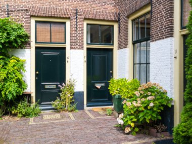 Courtyard Brouchovenhof in Leiden, Hollanda