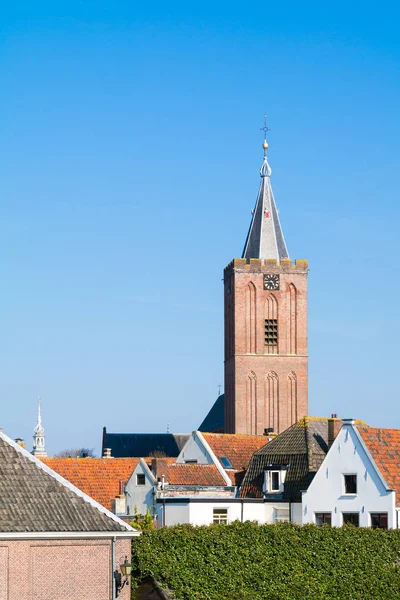 Nagy templomtorony Naarden, Hollandia - függőleges — Stock Fotó