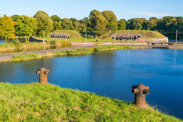 Megtekintése vagy falakon Naarden, Hollandia — Stock Fotó