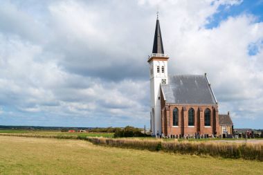 Church of Den Hoorn on Texel, Netherlands clipart