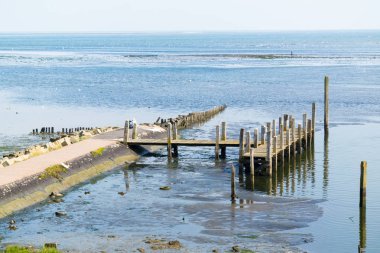 Bir De Cocksdorp Adası Texel, Hollanda liman
