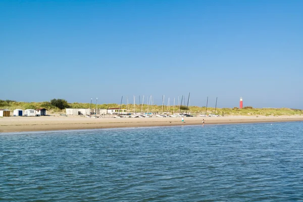 Kust van de Waddenzee eiland Texel, Nederland — Stockfoto