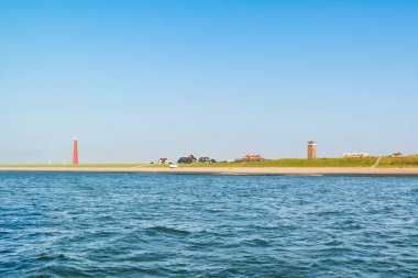 Kuzey Denizi kıyılarında, Huisduinen, Den Helder, Netherlan deniz feneri