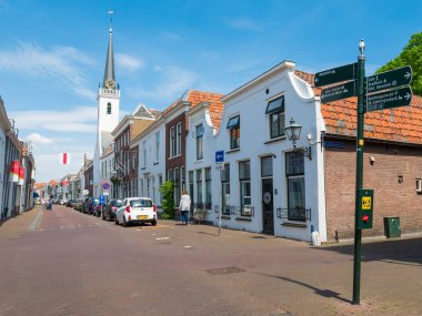 Brielle, Hollanda'nın eski şehirdeki sokak sahne