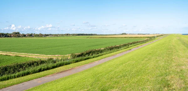 Polder krajobraz łąk w Banckspolder na Schiermonnikoog, — Zdjęcie stockowe