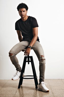 Afro-Amerikan erkek modeli 