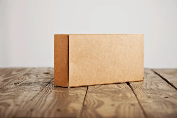 Cardboard craft package box and bag set — Stock Photo, Image