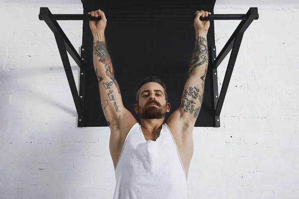 Calisthenic and bodyweight exercises — Stock Image Calisthenic and bodyweight exercises Royalty Free Stock Images