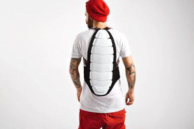 snowboard giyen arka koruyucu