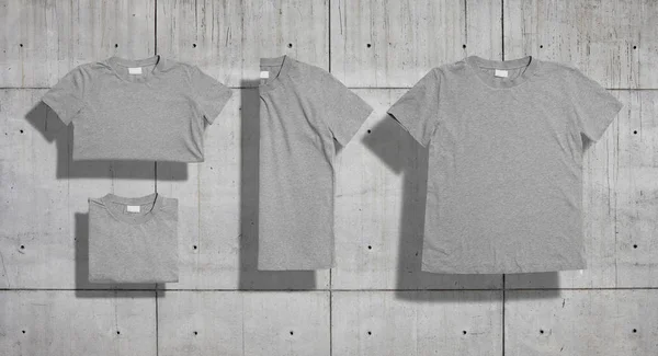 T-shirt mockup seti — Stok fotoğraf