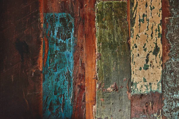 Texture of wood with old paint — Stock Photo, Image