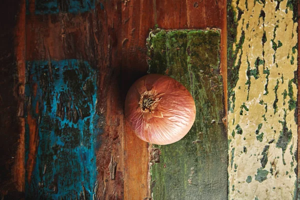 Piolhos vegetais de superfície rústica — Fotografia de Stock