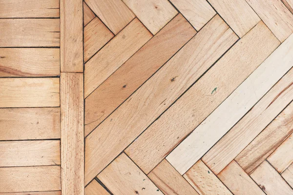 Rústico piso de madeira angustiado — Fotografia de Stock