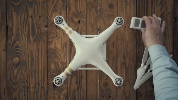 Samouczek drone kontroli — Wideo stockowe