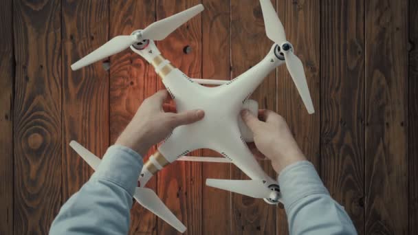 Anleitung zur Steuerung von Drohnen — Stockvideo