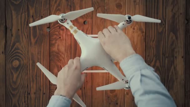 Tutorial van drone controle — Stockvideo