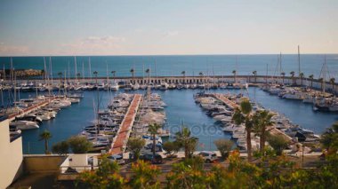 Manzaralı küçük Harbor