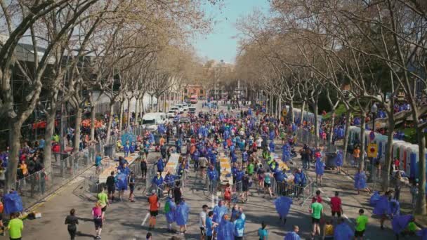 Marato evento em Barcelona — Vídeo de Stock