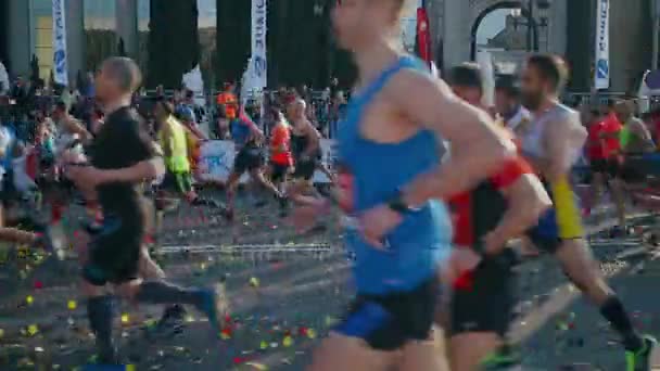 Marato evento em Barcelona — Vídeo de Stock