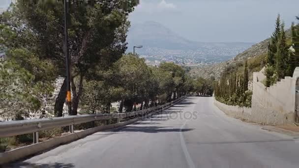 ถนนบนภูเขาจางหายไป — วีดีโอสต็อก