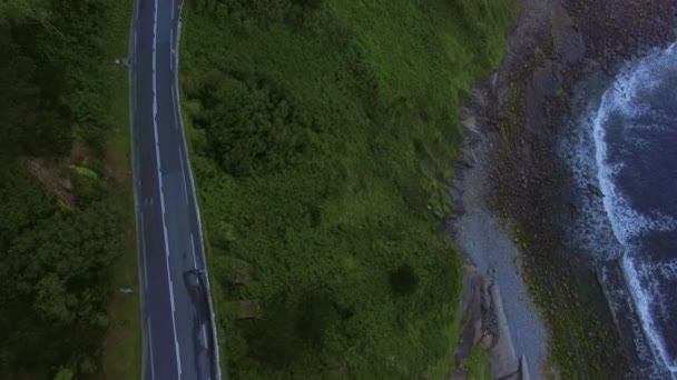 Letecký snímek horská silnice — Stock video
