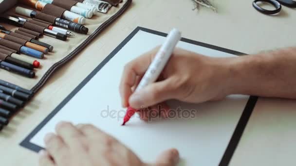 Calligraphie set et écrits 