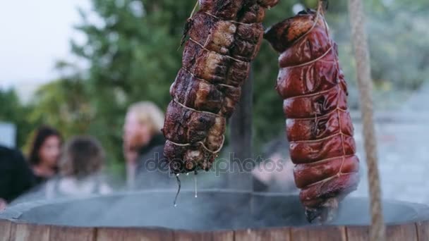 Кейтеринг в приватній вечірці — стокове відео