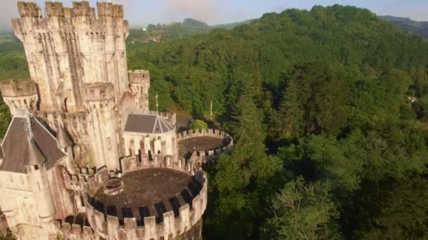 Filmagem aérea do Norte de Espanha — Vídeo de Stock