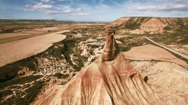 Aerial video av sand formationer i öknen — Stockvideo